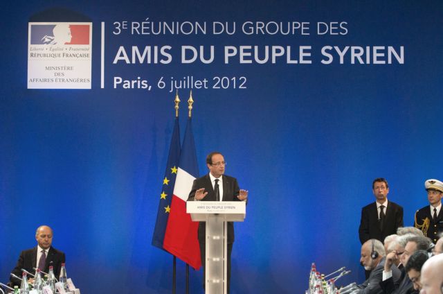 «Η πτώση του καθεστώτος Ασαντ είναι αναπόφευκτη» διαμήνυσε ο Γάλλος πρόεδρος